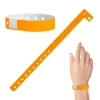 Plastic Wristbands - Neon Orange (100 PACK)