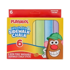Playskool Washable Sidewalk Chalk 6 Count (EACH)