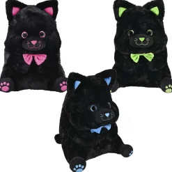 Plush Belly Buddy Black Cat Assorted 20