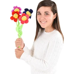 Plush Bendable Stem Flower Assortment 13" (DZ)