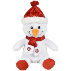 Plush Christmas Character With Scarf Assorted 8" (EACH)