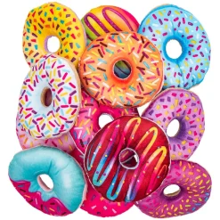 Plush Colorful Donut Assortment 4" (DZ)