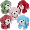 Plush Colorful Puppy Dog Assorted 9" (EACH)