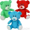 Plush Colorful Teddy Bear Assortment 11" (DZ)