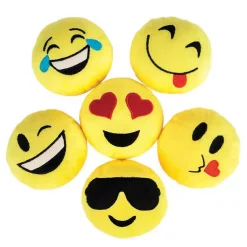 Plush Emoticon Pillow Assortment 5" (DZ)
