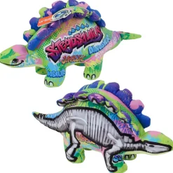 Plush Graffiti Stegosaurus Dinosaur 15" (EACH)