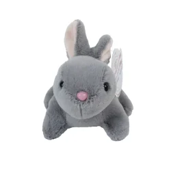 Plush Laying Gray Bunny 6