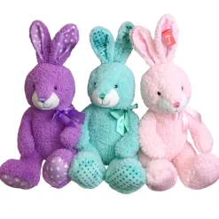 Plush Polka Dot Bunny Assorted 15" (EACH)