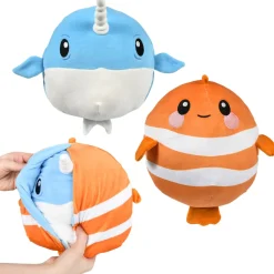 Plush Reverse-Eez Eggamals Sea Life Assorted 8.5" (EACH)