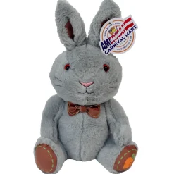 Plush Sitting Bunny With Bow Assorted 10" (EACH)