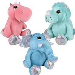 Plush Sparkly Safari Animal Assorted 28.5" (EACH)