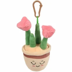 Plush Succulent Backpack Clip Assortment 5" (DZ)