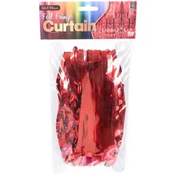 Red Foil Fringe Curtain 36" x 96" (EACH)