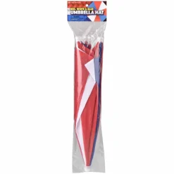 Red White and Blue Umbrella Hat 20" (EACH)