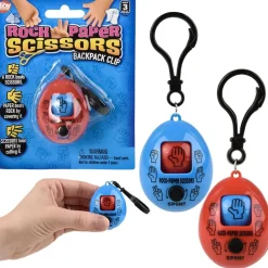 Rock Paper Scissors Backpack Clips 2" (DZ)