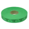 Roll Tickets - Admit One - Green 2000 Roll (EACH)