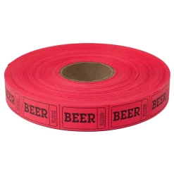 Roll Tickets - Beer - Red 2000 Roll (EACH)