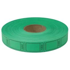 Roll Tickets - Blank - Green 2000 Roll (EACH)