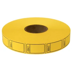 Roll Tickets - Blank - Yellow 2000 Roll (EACH)