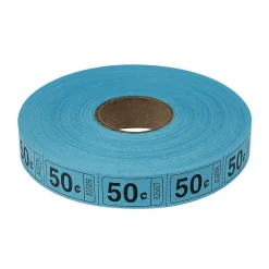 Roll Tickets - 50 Cent - Blue 2000 Roll (EACH)