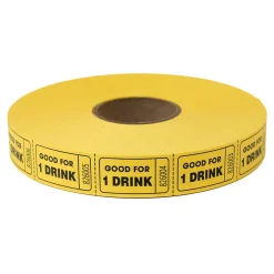 Roll Tickets - Drink - Yellow 2000 Roll (EACH)
