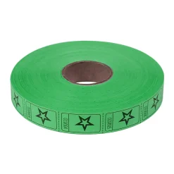 Roll Tickets - Star - Green 2000 Roll (EACH)