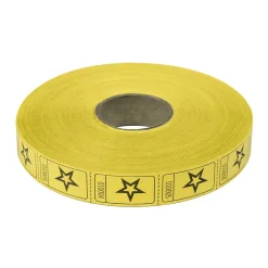 Roll Tickets - Star - Yellow 2000 Roll (EACH)