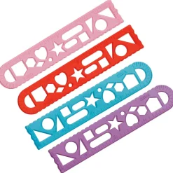 Ruler Stencil Color Assortment 4" (144 PACK)