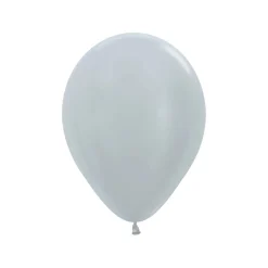 Silver Latex Balloons 11" (25 PACK)