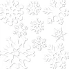 Snowflake Cutout Assortment 5" - 12" (9 PACK)