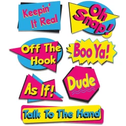 90's Phrase Cutouts 8.5" - 19.5" (7 PACK)