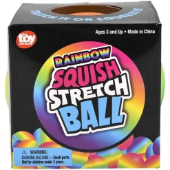 Squish Stretch Rainbow Yummy Ball 4" (EACH)