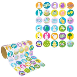 Stickers - Easter Roll Assortment 1.5" (500 PACK)