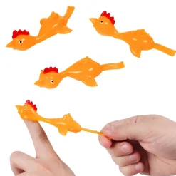 Stretchy Flying Chickens 4" (100 PACK)