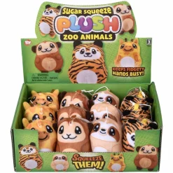 Sugar Squeeze Plush Zoo Animal Assortment 2.75" (DZ)