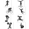 Summer Sports Cutouts 16" (4 PACK)