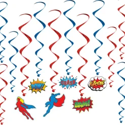 Superhero Hanging Whirls 17" - 31-1/2" (12 PACK)