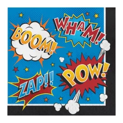 Superhero Slogan Lunch Napkins (16 PACK)