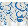 Swirl Decorations Blue 22" (12 PACK)