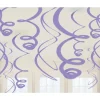 Swirl Decorations Purple 22" (12 PACK)