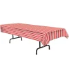 Table Cover - Red & White Stripe 54" x 108" (EACH)