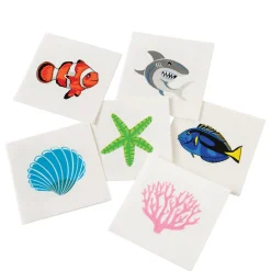 Tattoos - Coral Reef Assortment 1.5" (144 PACK)