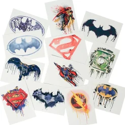 Tattoos - DC Superhero Assortment 4" (DZ)