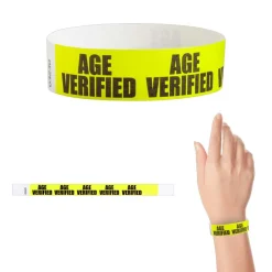 Tyvek Paper Wristbands - Age Verified 3/4" (500 PACK)