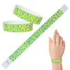 Tyvek Paper Wristbands - Neon Cheetah 3/4" (500 PACK)