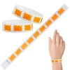 Tyvek Paper Wristbands - Orange Burst 3/4" (500 PACK)