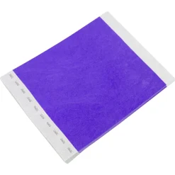 Tyvek Paper Wristbands - Purple 3/4" (500 PACK)