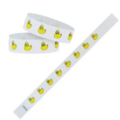 Tyvek Paper Wristbands - Rubber Ducks 3/4" (500 PACK)