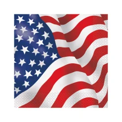USA Flag Lunch Napkins (16 PACK)