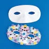 White Plastic Face Masks (24 PACK)